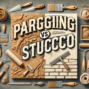 Parging vs Stucco