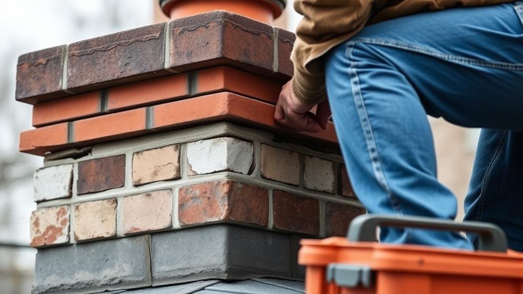 chimney crown inspection process