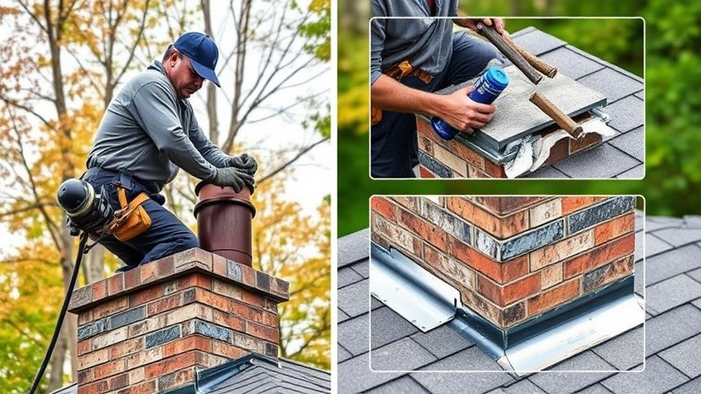 chimney flashing repair techniques