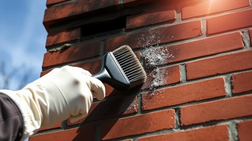 chimney surface cleaning process